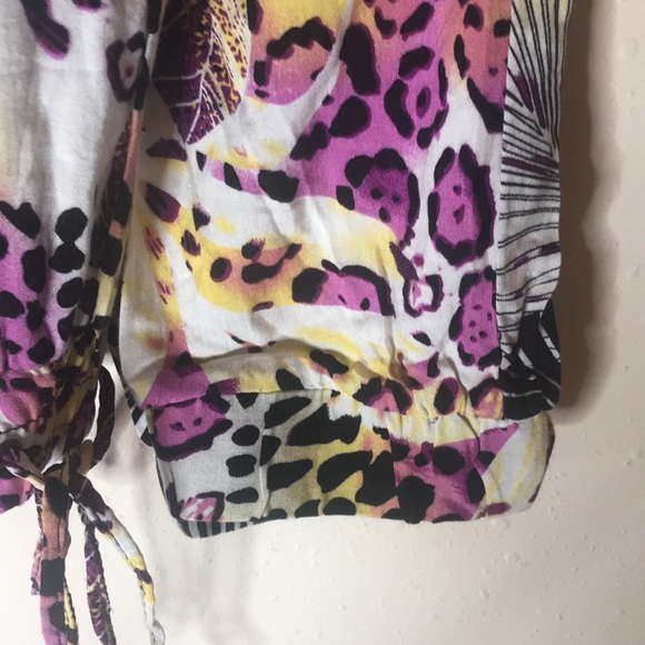 Body central | neon multicolor drawstring elastic bottom jogger pants - Picture 2 of 3